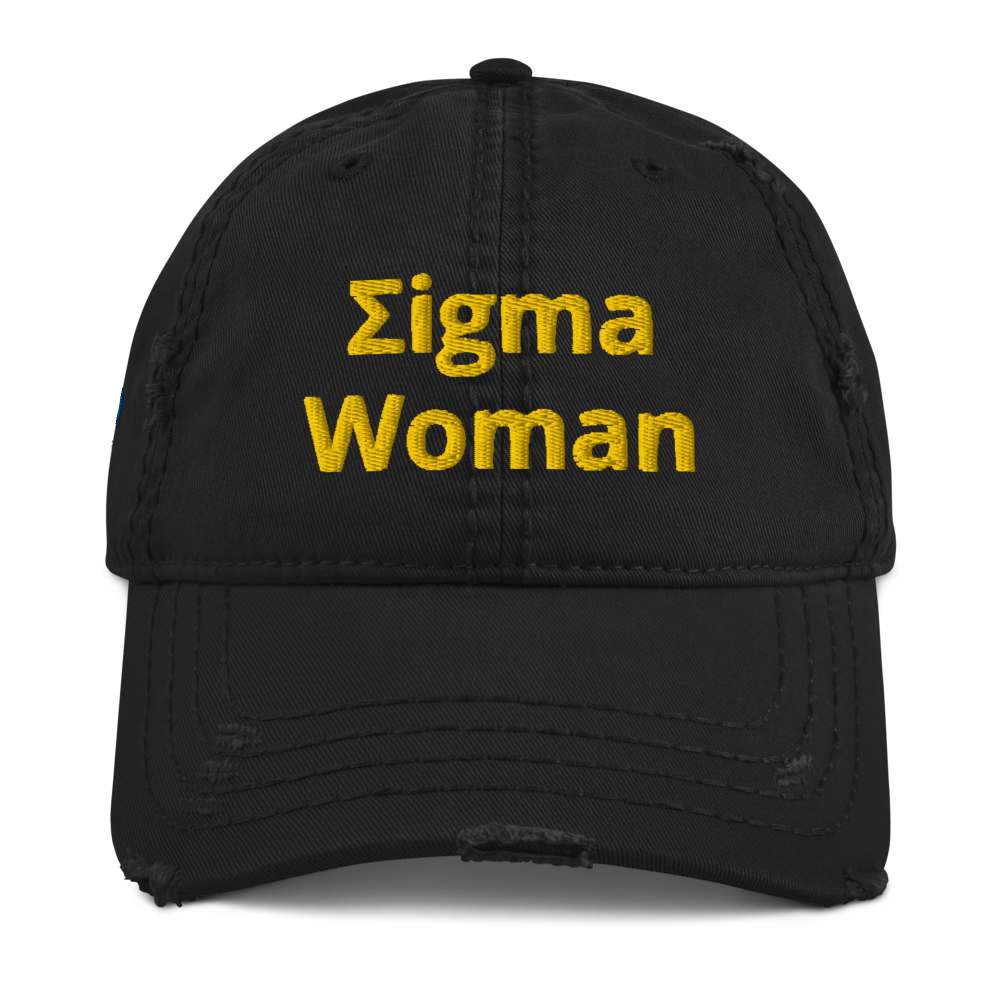 Σigma Woman Distressed Dad Hat